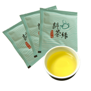 機採四季春茶包＿斟茶緣logo藍色外包裝